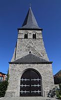 Tour de l'ancienne église de Dottignies.