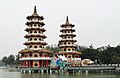 Dragon and Tiger Pagodas, Lotus Lake