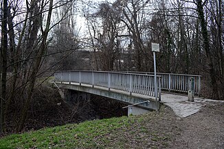 Drascheparksteg Nord over the Altmannsdorfer Graben