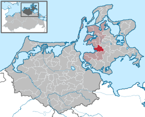 Poziția Dreschvitz pe harta districtului Vorpommern-Rügen
