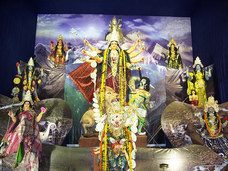 File:Durga with Matrikas.jpg