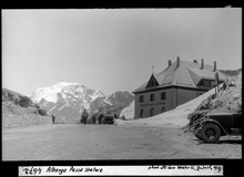 Hotel am Stilfserjoch. Historisches Bild von Leo Wehrli (1927)