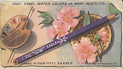 Eagle Pencil Co. ad, c. 1900 Eagle Pencil Co.'s (3093594238).jpg