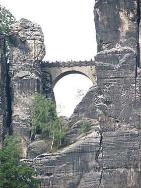 Teil der Basteibrücke