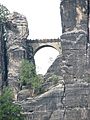 Bastei bridge seen from Rathen