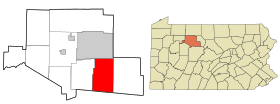 Localização de Jay Township