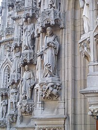 Erasmus op het stadhuis van Leuven.