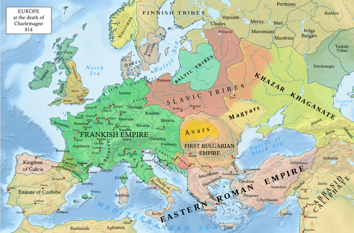 mapa středověké evropy Raný středověk – Wikipedie mapa středověké evropy