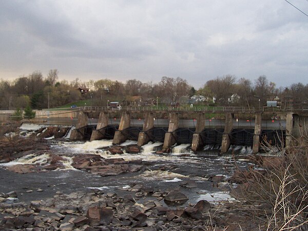 Black River dam in Black River Falls