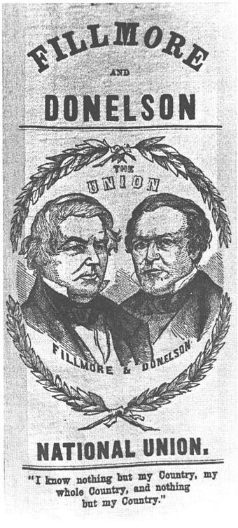 Fillmore–Donelson campaign poster