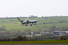 UAV at West Wales airport First UK flight of Watchkeeper UAV MOD 45151423.jpg