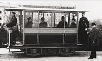 世界初の路面電車であるグロース・リヒターフェルデ路面軌道