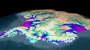 Fil: Flow of Ice Across Antarctica.ogv