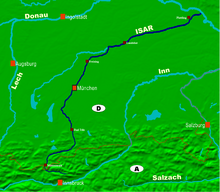 Mappa dell'Isar