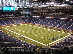 Ford Field playing surface.