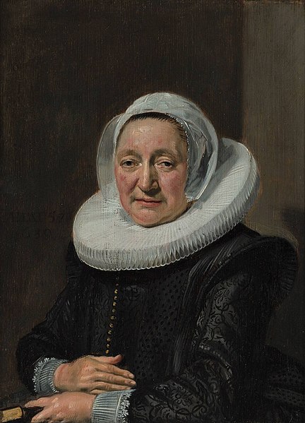 File:Frans Hals - portrait of a woman holding a book - 1639.jpg