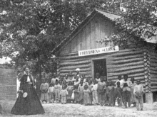 Freedmen's School, James Plantation, North Carolina Freedmen's School, James Plantation, North Carolina.png