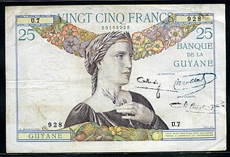 French Guiana 25 Francs French Guiana 25 Francs.jpg