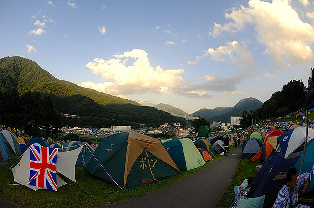 Campsite at Fuji Rock