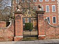 Gates and piers of the Master's Lodge of Peterhouse, Cambridge. [84]