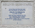 Felix Nussbaum, Xantener Straße 23, Berlin-Wilmersdorf, Deutschland