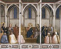 Giotto, Lower Church Assisi, Christ Among the Doctors 01.jpg