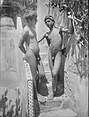 0188. Due ragazzi nudi su scala. / Two naked boys on a staircase. Duplicate number.