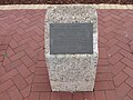 Plaque explaining the significance of the trees in this image at Fremantle Road, Gosnells.