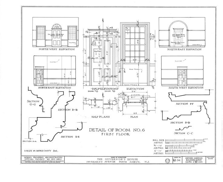 File:Governor's House, 149 Kearny Avenue, Perth Amboy, Middlesex County, NJ HABS NJ,12-PERAM,2- (sheet 41 of 70).tif