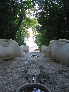 La Escalera del Agua, vista desde arriba.