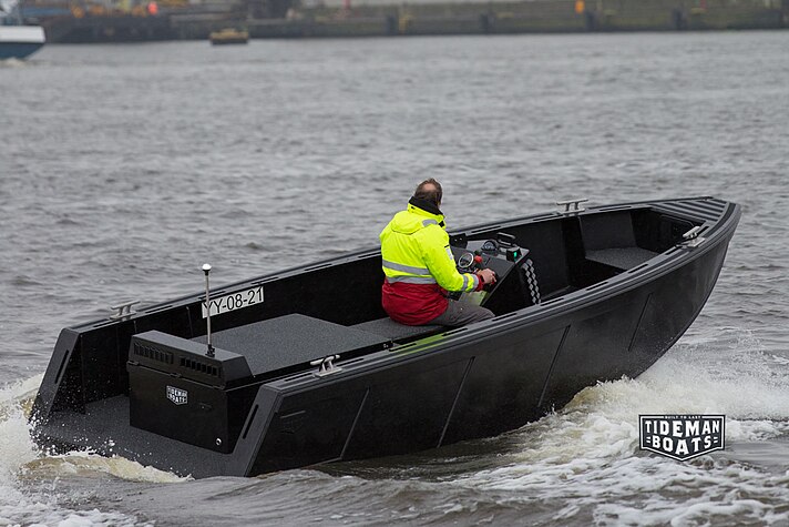 RBB made form HDPE sheets with diesel waterjet propulsion HDPE RBB 600 WJ by Tideman Boats.jpg