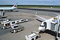 View of apron from top observation room, Halifax International Airport