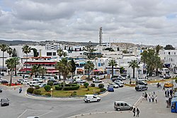 Rotunda perto da praça do Mártires, vista do alto do Casbá