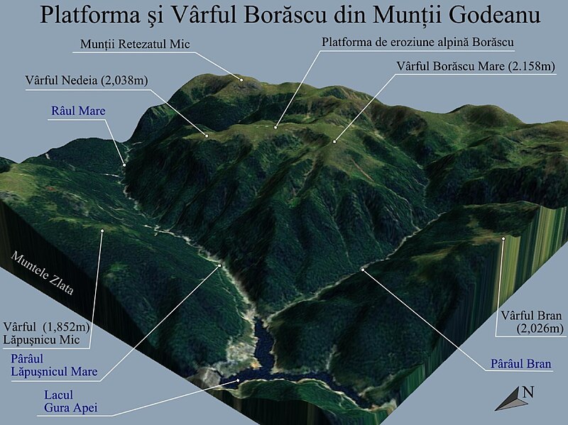 File:Harta 3D pentru Platforma si Varful Borascu din Muntii Godeanu, Romania.jpg