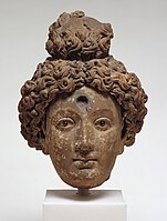 Head of a Buddha or Bodhisattva, facing (4th-5th century), probably Hadda, Tapa Shotor.※※