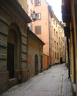 Helga Lekamens Gränd alley in Gamla stan, Stockholm, Sweden