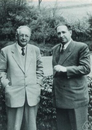 Hermann Weyl (left) and Ernst Peschl (right)