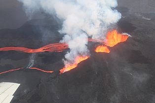 From August 2014 til February 2015, a mostly effusive eruption took place within the fissure system of Bárðarbunga in Iceland