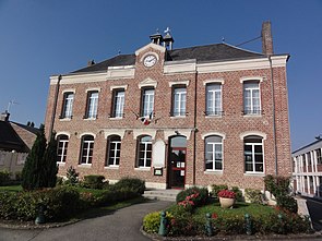 Homblières (Aisne) mairie.JPG