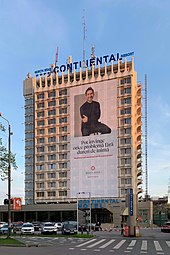 Opened in 1971, Continental Hotel is the first high-rise building in Timisoara. Hotel Continental, Timisoara (2023) - IMG 01.jpg