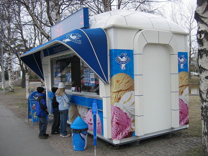 File:Ice cream kiosk in Oulu.JPG