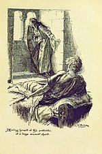 Rebecca e Ivanhoe nel castello in un'illustrazione di Charles E. Brock