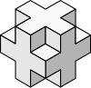 Isometric cruciform box.svg