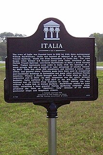 Italia, Florida unincorporated community in Florida, USA