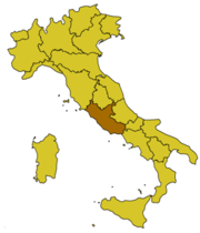mappa Lazio rispetto allo Stato