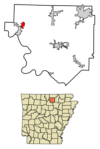 File:Izard County Arkansas Incorporated and Unincorporated areas Pineville Highlighted 0555580.svg