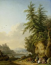 Blick auf Ruinen an einem Fluss / Blick auf Ruinen an einem Fluss Note: This description has been identified as biased or incorrect. (1767)