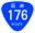 Japanese National Route Sign 0176.svg