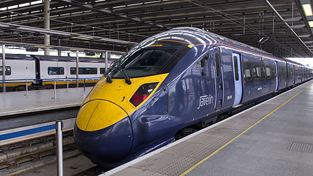Southeastern Class 395 Javelin at St Pancras in August 2012