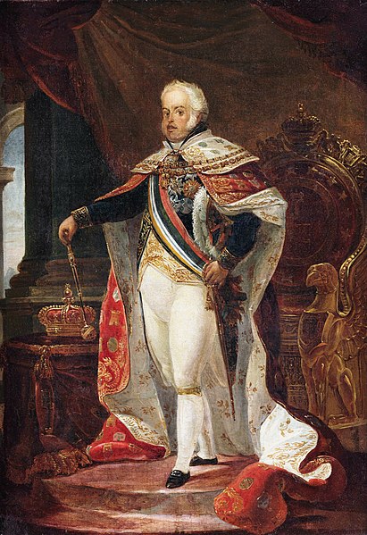 Portrait of Prince John of Braganza by Jean-Baptiste Debret (1817).